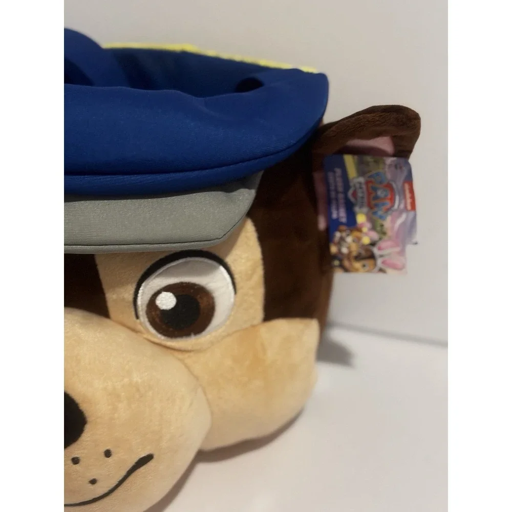 NEW Paw‎ Patrol Chase Bucket Plush Easter Halloween Basket 12